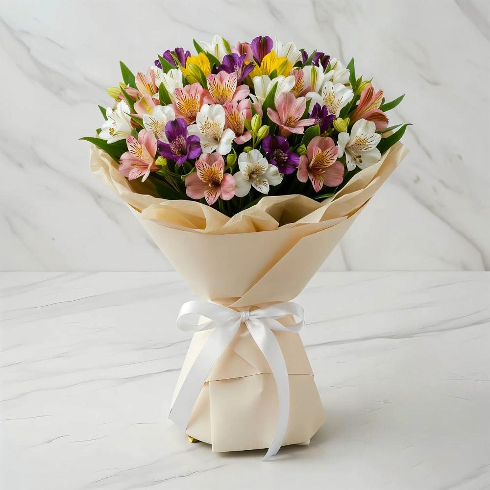 Букет цветов из: Альстромерии в Змейской