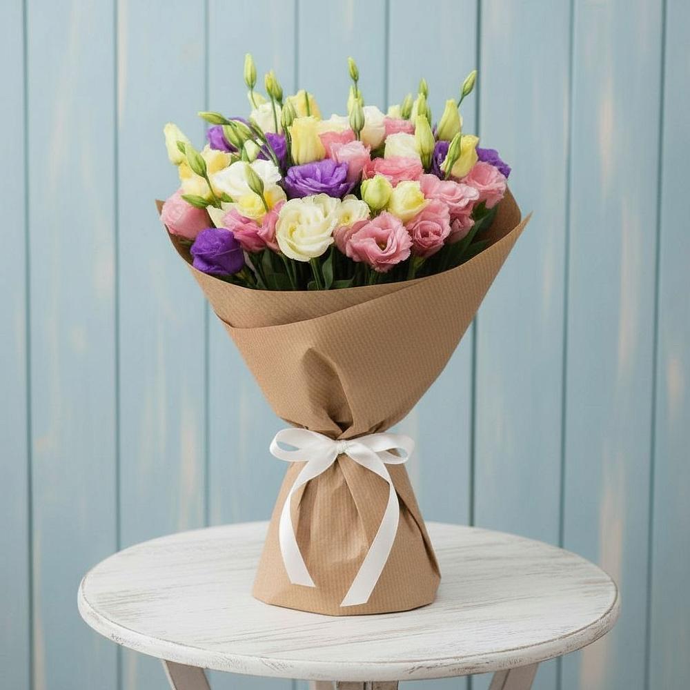 Букет цветов из: Лизиантусы в Змейской