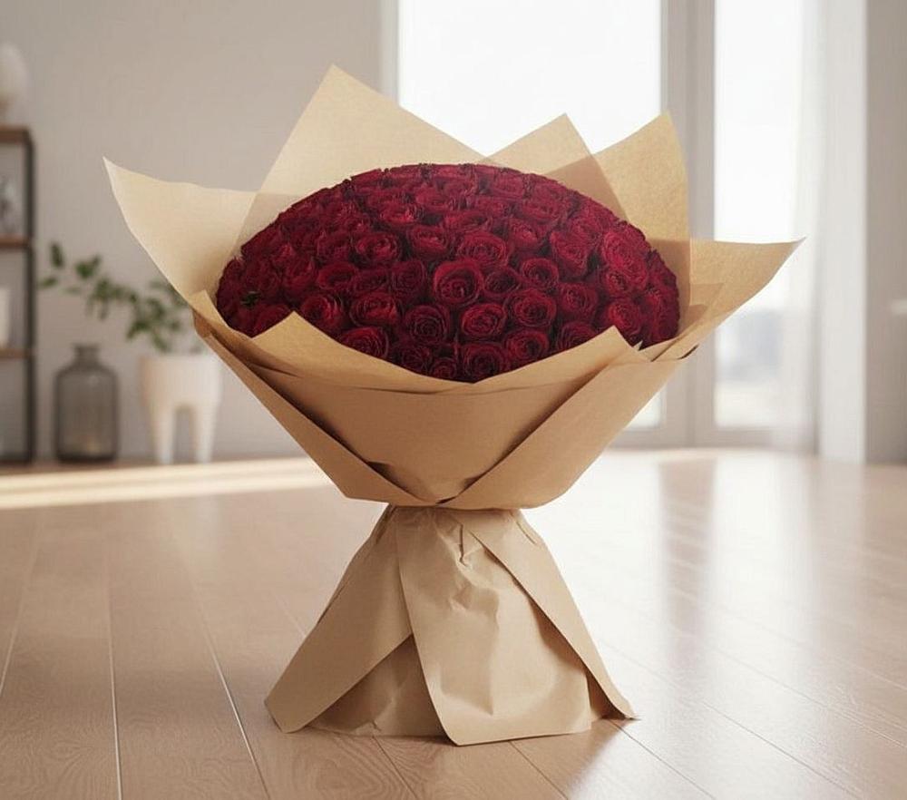 Букет 101 Красная роза в Змейской