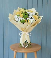 Букет цветов из:  Хризантемы и Розы #REPLACE_PRED# Змейской