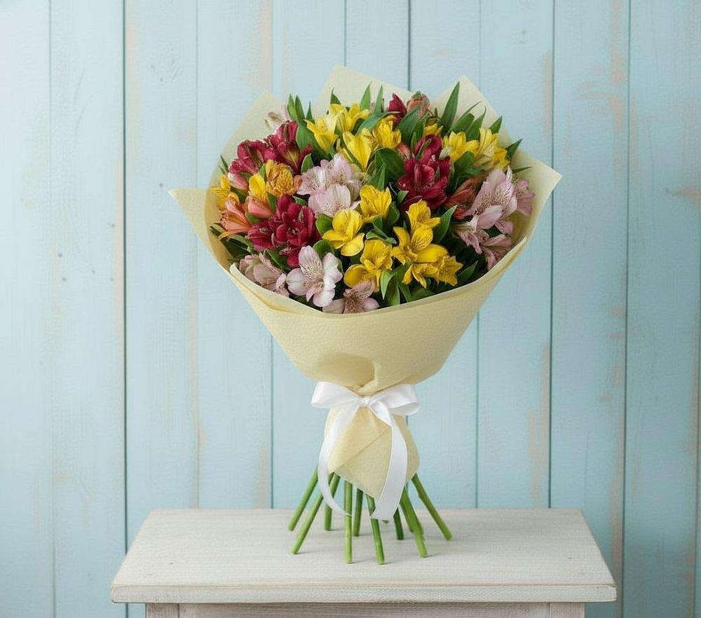 Букет цветов из: Альстромерии в Змейской