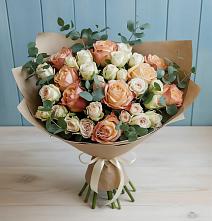 Букет цветов из:  Альстромерии и Розы #REPLACE_PRED# Змейской