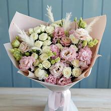 Букет цветов из:  Альстромерии и Розы в Змейской